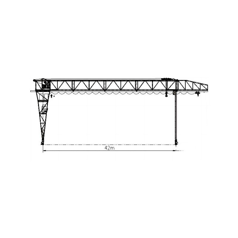 drawing of truss gantry crane